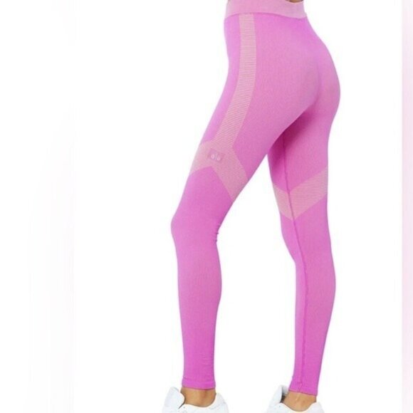 Alo‎ Yoga Pink Illusion Seamless High-Waist Legging Size XS - Picture 2 of 9
